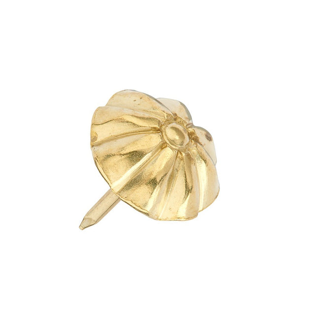 14mm ‘506B’ Decorative Nail – Brass Plated - Box 250