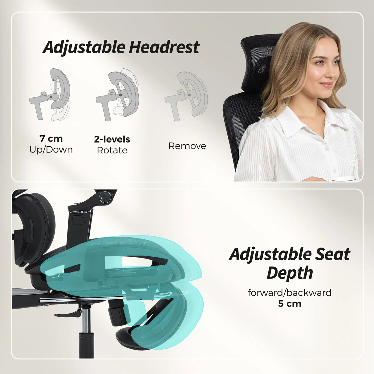 HOMCOM Ergonomic Office Chair, High Back Mesh Desk Chair, Black