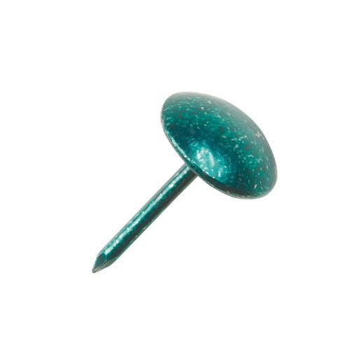 Emerald Finish Low Domed Upholstery Nails - 9.5mm - (100 1/3 nail) - 13mm - Box 1000