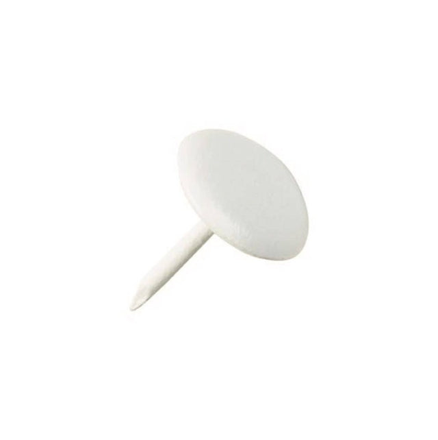 11mm White Enamelled Upholstery Nail – HG21 - Pack 50