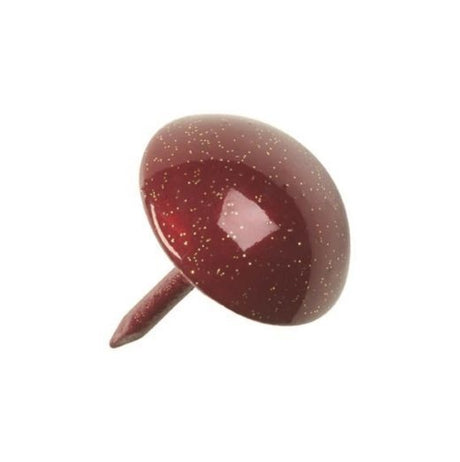 Powder Coated Upholstery Nails – Red Wine/Gold - 11mm - Box 500