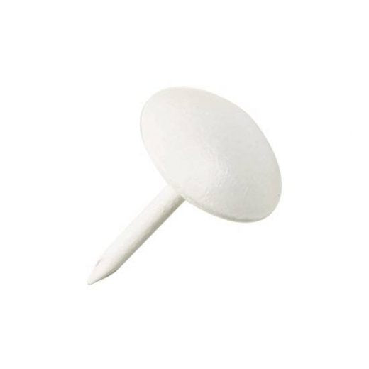 White High Domed Upholstery Nail - 10.5mm - (1660 nail) - 13mm - Pack 50