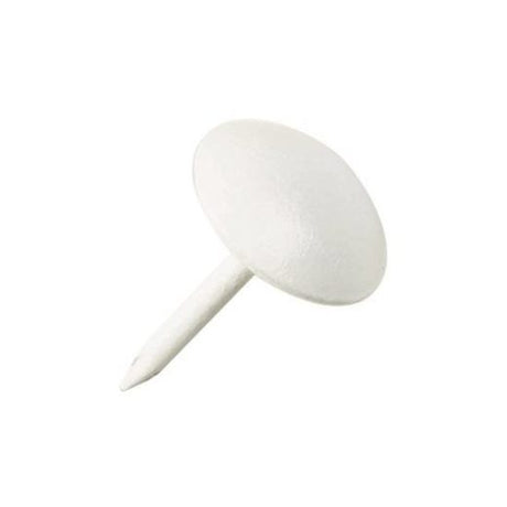 White High Domed Upholstery Nail - 10.5mm - (1660 nail) - 13mm - Box 1000