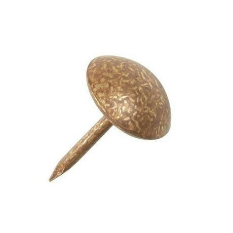 Old Gold Speckled High Domed Upholstery Nails - 11.5mm - (1009 nail) - 13mm - Box 1000