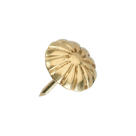 12mm ‘Daisy High Dome’ Decorative Nail – Brass - Box 500