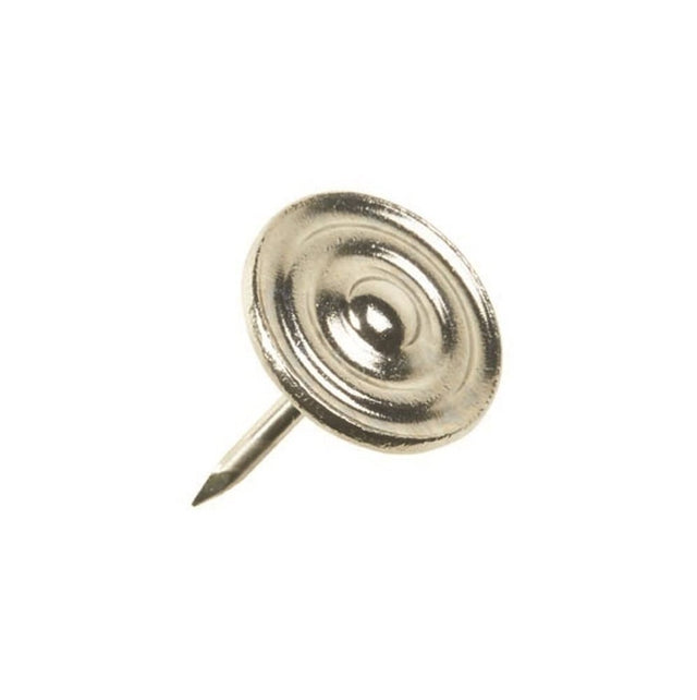 13mm ‘Rosette’ Decorative Nail – Nickel on Brass - Pack 50