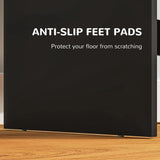 HOMCOM Multi-Storage Dressing Table, with Mirror - Black