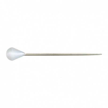 4/0 x 50mm Plastic Headed Upholstery Pin – White