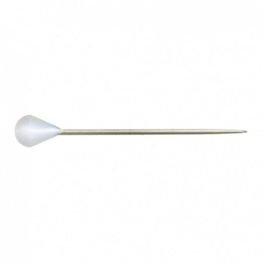 4/0 x 50mm Plastic Headed Upholstery Pin – White