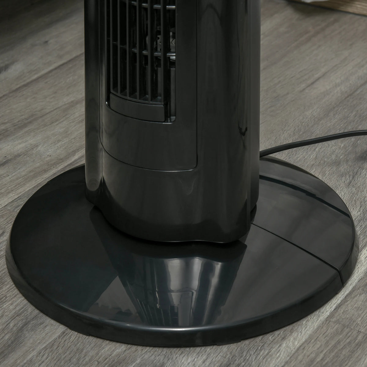 HOMCOM Anion Tower Fan for Bedroom, 42 inch, 6 m/s Powerful Velocity, Standing Floor Fan with 60 Oscillating, 3 Modes, 3 Speeds, 8 Hour Timer, LED Display, Remote Control, Black