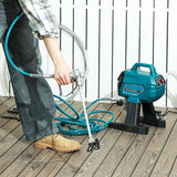 HOMCOM Airless Paint Sprayer, Thinning-Free, Electric﻿ Fence Paint Sprayer for Exterior and Interior DIY Painting Projects, Wall Spray Gun Machine, Household Use, 1.5L/min, 200 Bar, 7.5 m Hose