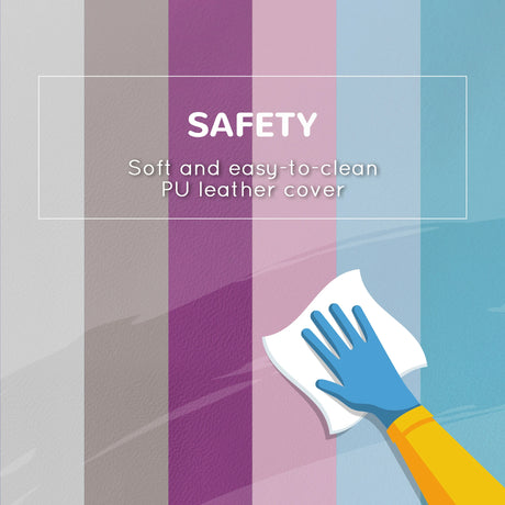 HOMCOM 11-Piece Kids Soft Play Set, Foam Block, Toys for Climbing, Crawling, Blue