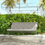 Outsunny Garden Bench Cushion, 2 Seater Swing Chair Cushion, Seat Pad with Ties for Indoor and Outdoor Use, 110 x 120 cm