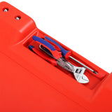 DURHAND Mechanic Vehicle Creeper, Under-Car Rolling Crawler Board, with Headrest, Wheels, Red