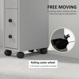 kleankin Slimline Bathroom Storage Cabinet - Grey