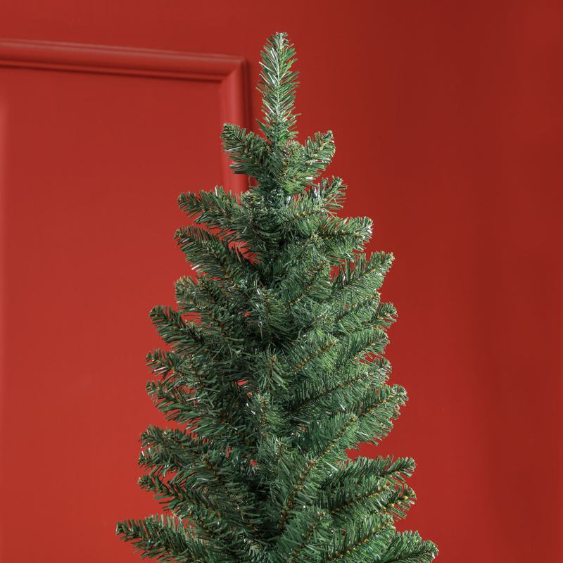 HOMCOM 5ft Artificial Bare Pencil Christmas Tree - Green