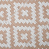 Outsunny Reversible Outdoor RV Rug, Patio Floor Mat, 274 x 182 cm Plastic Straw Rug for Garden, terrace, Beach, Camping, Coffee & White
