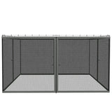 Outsunny 352 x 207cm Universal Replacement Mesh Sidewall Netting for Patio Gazebos and Canopy Tents, (Sidewall Only) Dark Grey