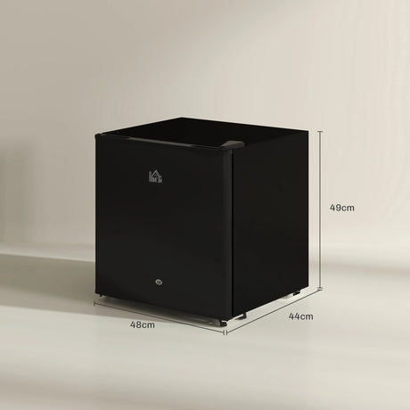 HOMCOM 46 Litre Lockable Countertop Fridge - Black