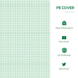 Outsunny Mini Greenhouse, Small Plant Grow House for Outdoor with Durable PE Cover, Observation Windows, 180 x 60 x 60 cm, Green