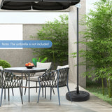22 Inch Fillable Heavy-Duty Round Patio Umbrella Base Stand