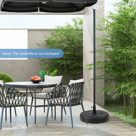 22 Inch Fillable Heavy-Duty Round Patio Umbrella Base Stand