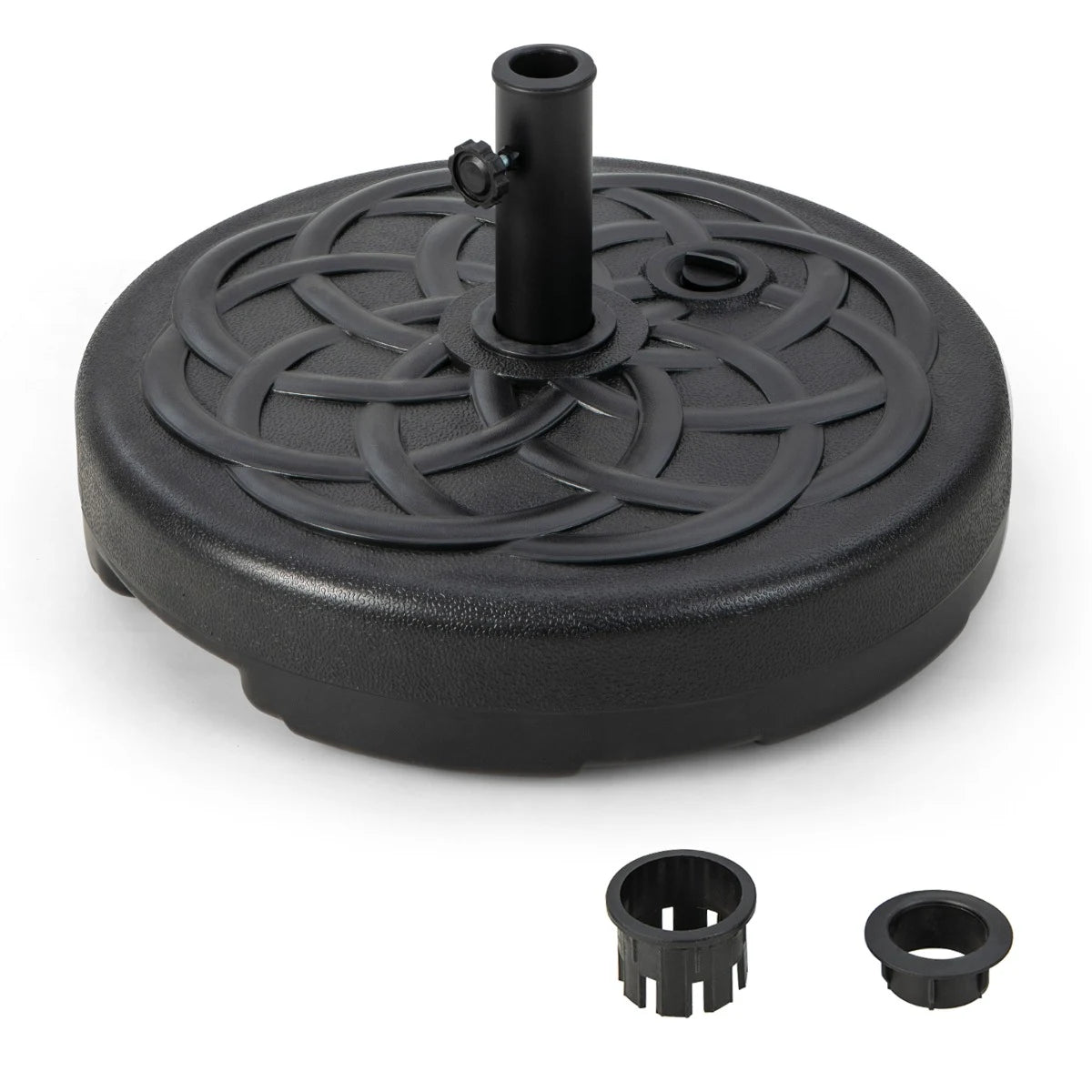 22 Inch Fillable Heavy-Duty Round Patio Umbrella Base Stand
