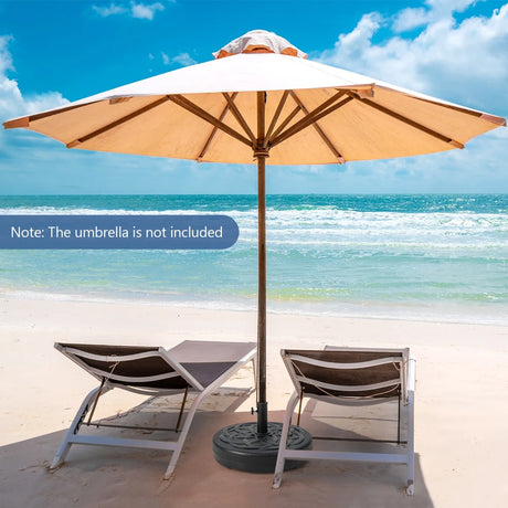 22 Inch Fillable Heavy-Duty Round Patio Umbrella Base Stand