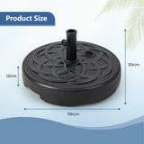22 Inch Fillable Heavy-Duty Round Patio Umbrella Base Stand
