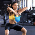 HOMCOM Soft Kettlebell, 8kg Kettle Bell with Non-Slip Handle for Home Gym Weight Lifting and Strength Training, Blue