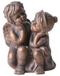 Decorative Figurine Brown MgO 32 cm Accent Piece Children Indoor Outdoor Decoration Living Room Beliani