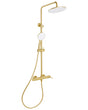 Mixer Shower Set Gold Brass 3 Spray Modes Rain Function Shower System Handheld Spray Modern Style Beliani
