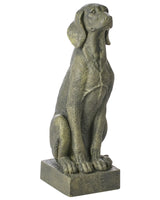 Decorative Figurine Green MgO 73 cm Accent Piece Dog Indoor Outdoor Decoration Living Room Beliani