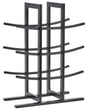Wine Shelf Black Metal Iron 40 x 30 x 15 cm for Bottles Modern Style Kitchen Dining Room Beliani