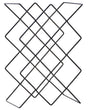 Wine Rack Black Iron 38 x 26 x 17 cm for Bottles Modern Style Kitchen Living Room Dining Room Beliani
