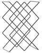 Wine Rack Black Iron 38 x 26 x 17 cm for Bottles Modern Style Kitchen Living Room Dining Room Beliani