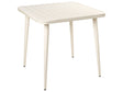 Garden Dining Table Light Beige Aluminium  80 x 80 cm Outdoor Furniture Modern Square Beliani