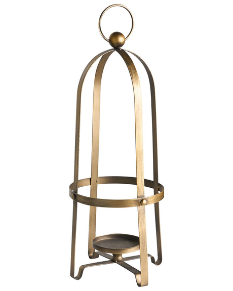 Candle Holder Gold Metal Iron 48 cm Retro Accent Piece Decoration Living Room Bedroom Dcor Beliani