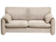 2 Seater Sofa Taupe Fabric Polyester Upholstered Black Legs Living Room Beliani