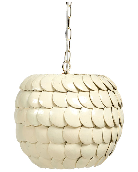 Pendant Lamp Beige Coconut Shell Natural Boho Style Beliani