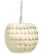 Pendant Lamp Beige Coconut Shell Natural Boho Style Beliani