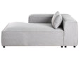 Right Hand Chaise Lounge Grey Fabric Modern Living Room Beliani