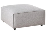 Ottoman Grey Fabric Living Room Modern Beliani