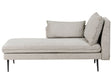Right Hand Chaise Lounge Grey Fabric with Scatter Cushions Water Repellent Daybed Minimalistic Style Beliani