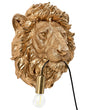 Wall Lamp Gold Polyresin Bedside Light Reading Lamp Animal-Themed Living Room Bedroom Glam Style Beliani
