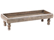 Serving Tray Brown Mango Wood Decorative Stylish Carved Cake Stand Pastry Holder Beliani