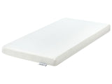Foam Mattress White EU Baby Cot Size 2ft4 Zippered Cover Medium Beliani