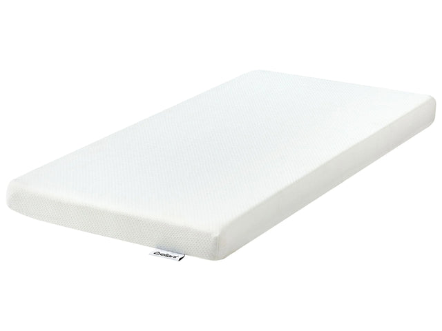 Foam Mattress White EU Baby Cot Size 2ft4 Zippered Cover Medium Beliani