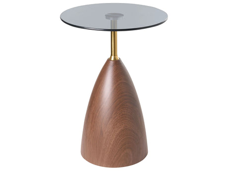 Side Table Brown and Black Metal Tempered Glass Top Small Coffee Table End Table Glamour Style Beliani