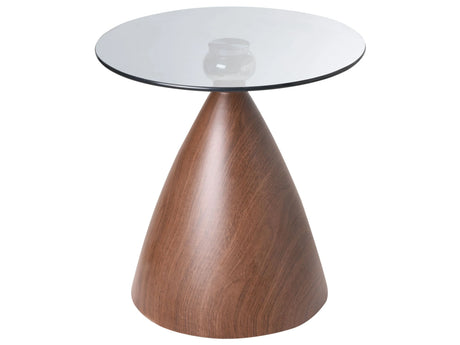 Side Table Brown and Black  Metal Tempered Glass Top Small Coffee Table End Table Glamour Style Beliani